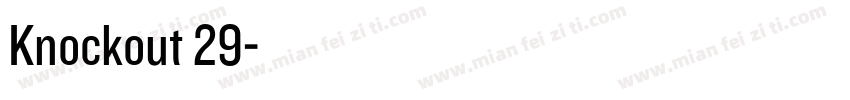 Knockout 29字体转换